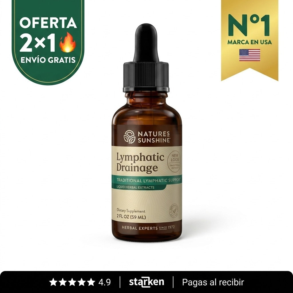 Combo 2 Drenaje Linfático Natura Sunshine | Reduce Hinchazón y Retención